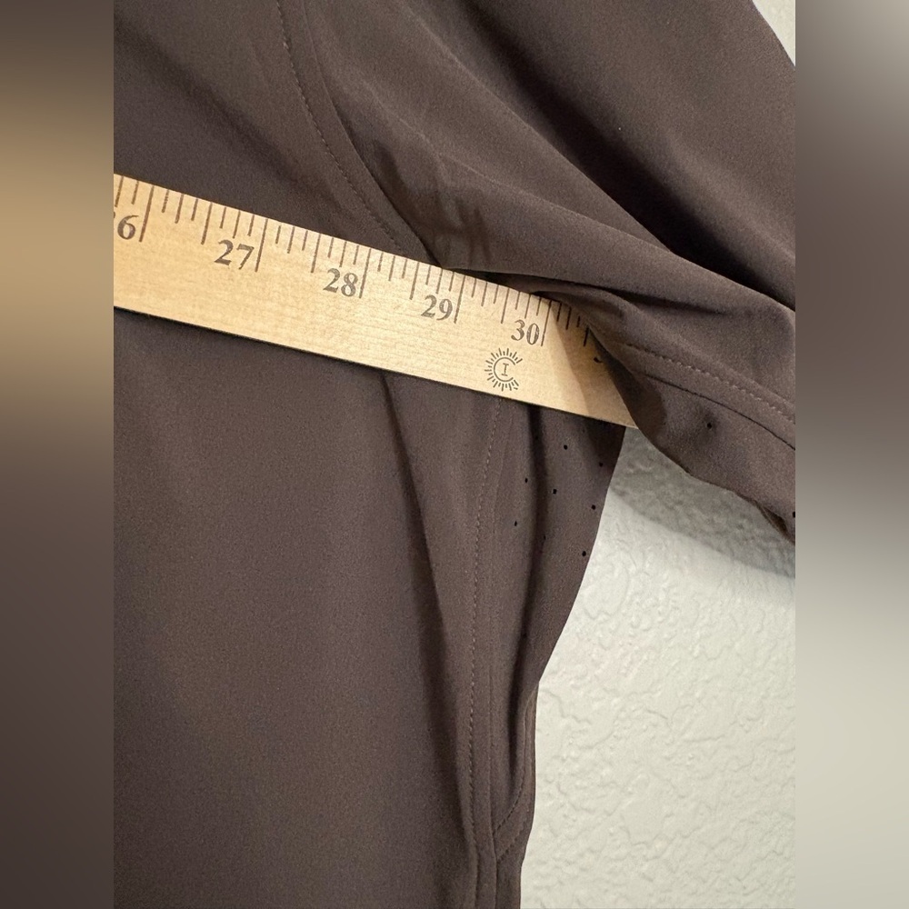 Athleta Urbanite Top 2.0 Walnut Brown 3X Button Down Flowy - Picture 3 of 14